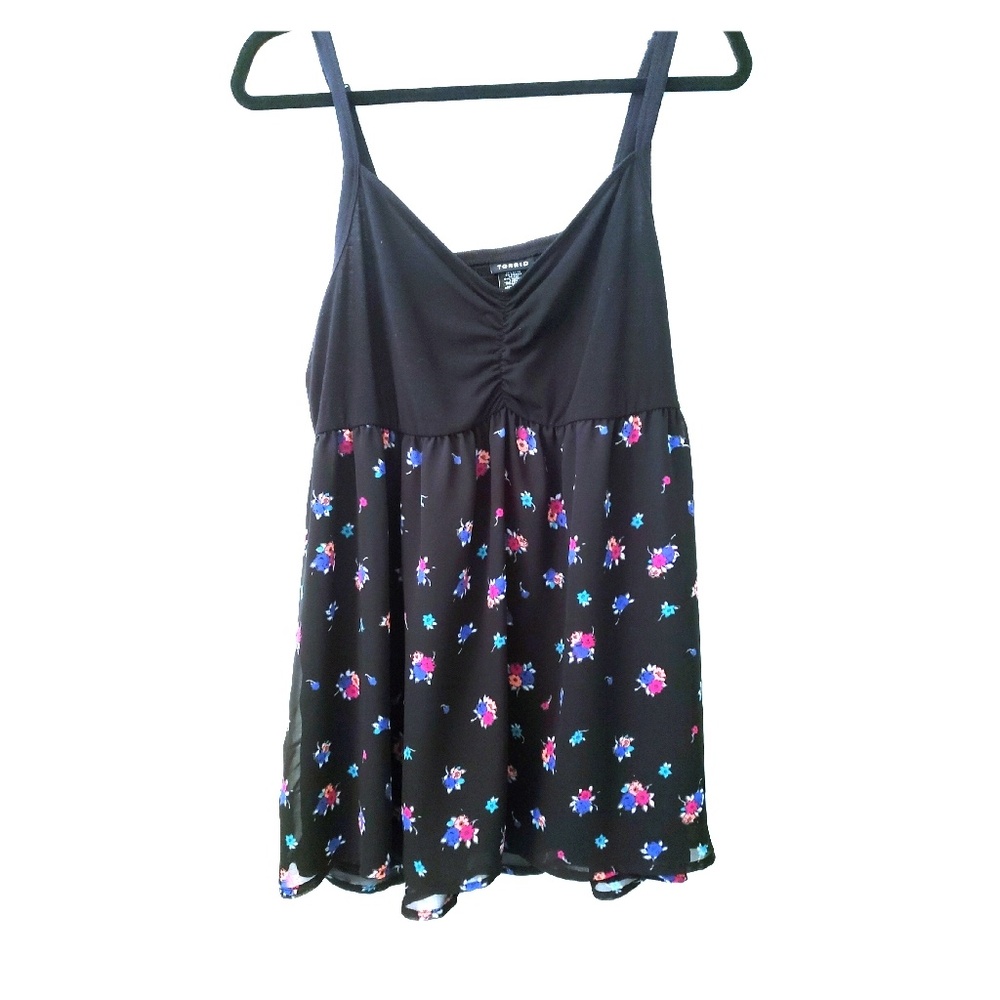 Spaghetti Strap Babydoll Top